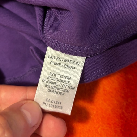 Retro purple and neon green nostalgia print cropped short sleeves baby tee NWT - Picture 8 of 9